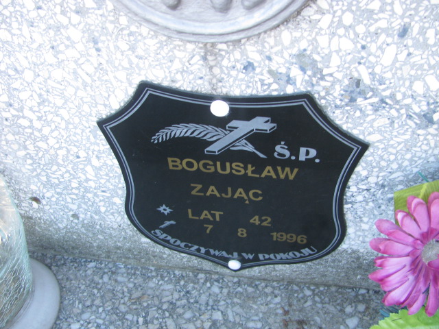 Bogusław Zając 1954 Jaworzno - Grobonet - Wyszukiwarka osób pochowanych