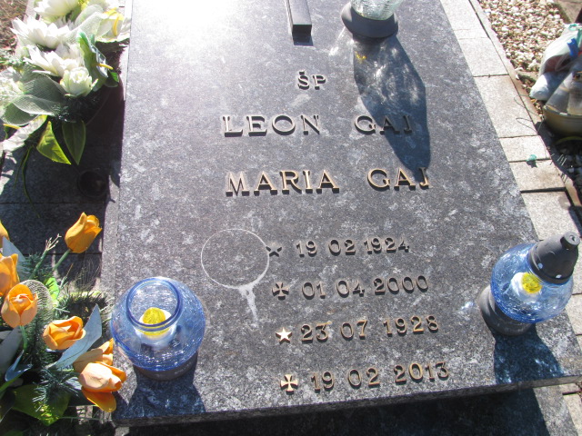 Leon Gaj 1924 Jaworzno - Grobonet - Wyszukiwarka osób pochowanych