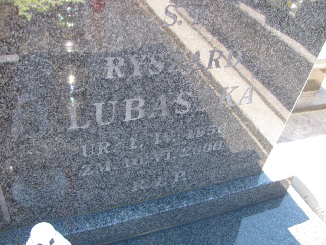 Ryszard Lubaszka 1956 Jaworzno - Grobonet - Wyszukiwarka osób pochowanych