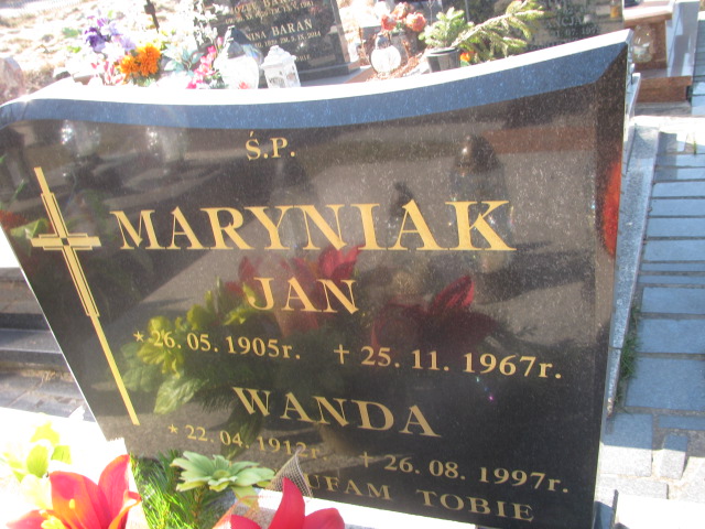 Jan Maryniak 1905 Jaworzno - Grobonet - Wyszukiwarka osób pochowanych