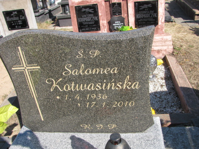 Salomea Kotwasińska 1936 Jaworzno - Grobonet - Wyszukiwarka osób pochowanych