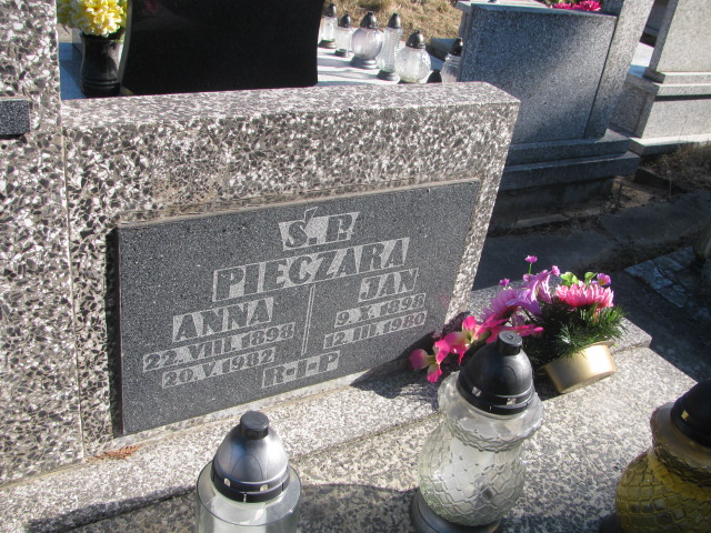 Anna Pieczara 1898 Jaworzno - Grobonet - Wyszukiwarka osób pochowanych